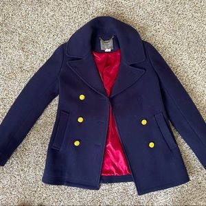 JCrew women’s Stadium Cloth Pea Coat